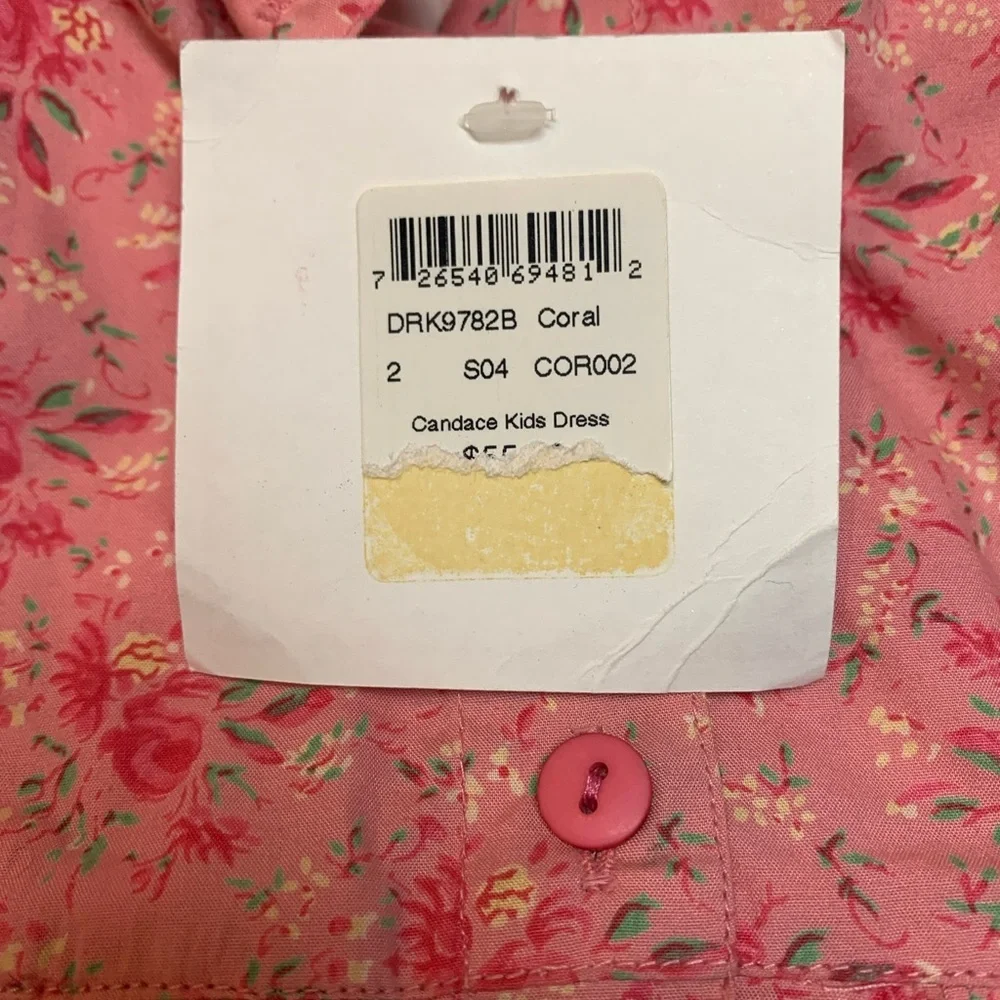 NEW April Cornell Cornelloki White Petticoat Pink Floral Bustle Dress Set 2​